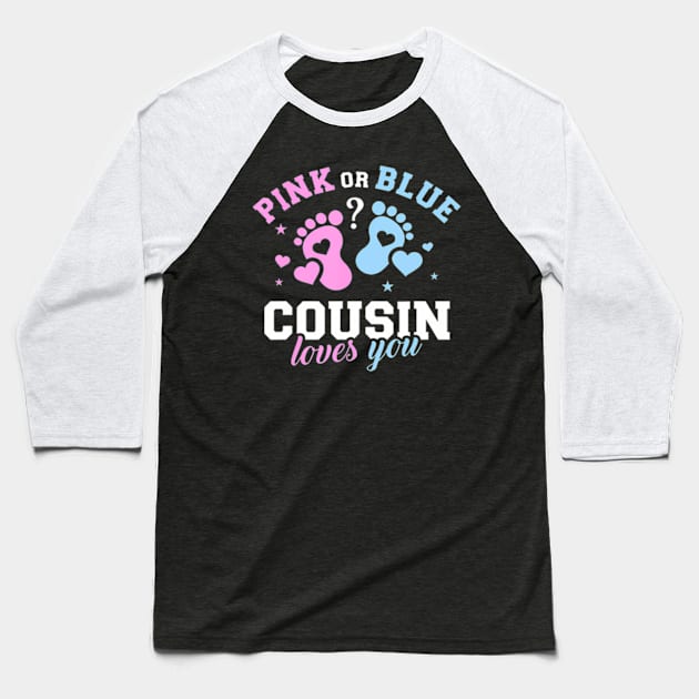 Gender reveal cousin Baseball T-Shirt by Eduardo